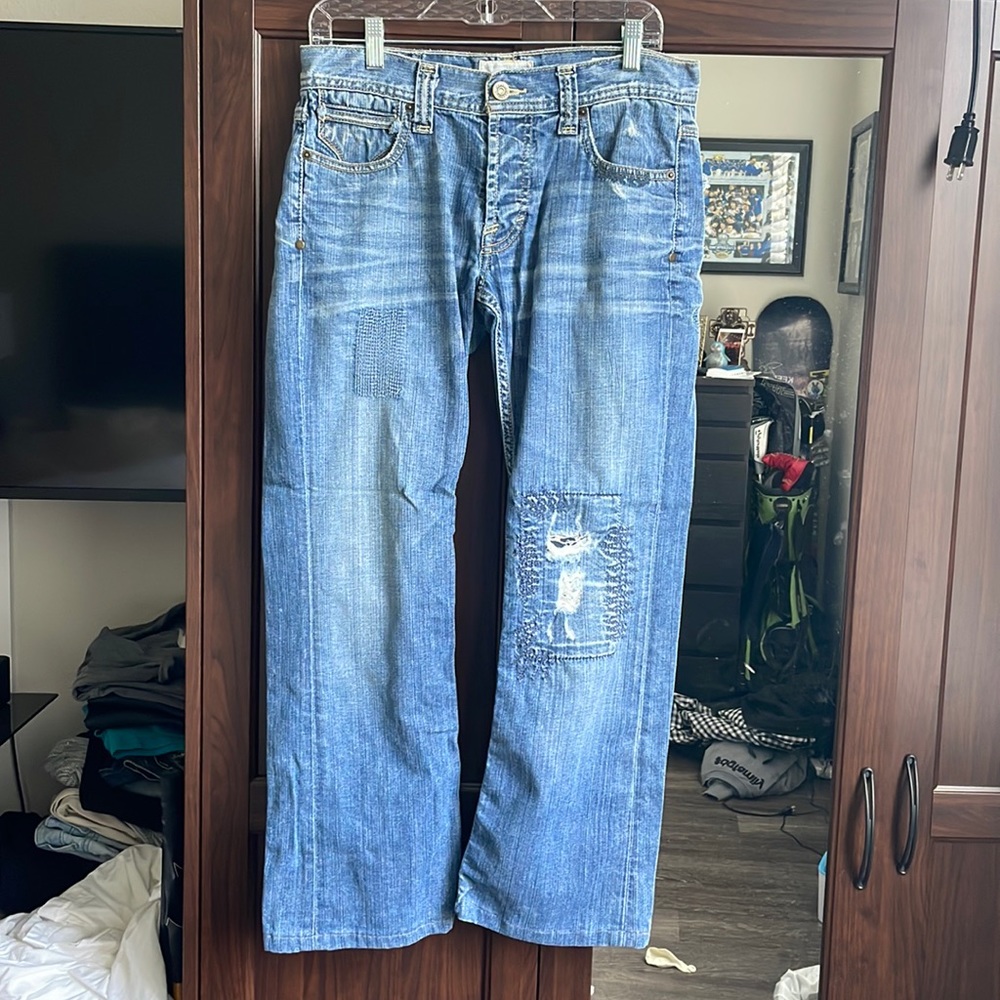 Taverniti So Jeans Mens Waist Size 31 jeans Distressed Straight